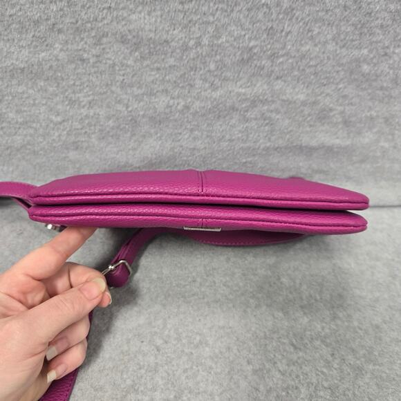 Jewell By Thirty One Magenta Pebbled Crossbody bag - Picture 4 of 11